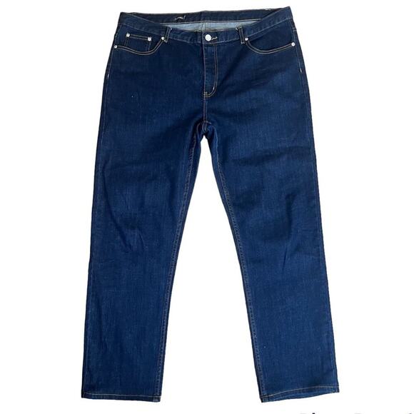 J. McLaughlin Men’s Straight Leg Dark Wash Denim Blue Jeans Size 40